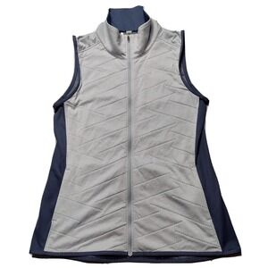 UNDER ARMOUR FITTED COLDGEAR Women Medium Gray Full Zip Vest